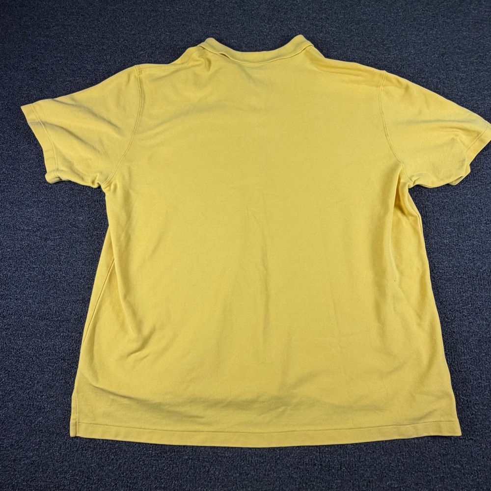 L.L. Bean Polo Shirt Mens XXL Pique Short Sleeve Yellow Pocket Cotton - Picture 7 of 8